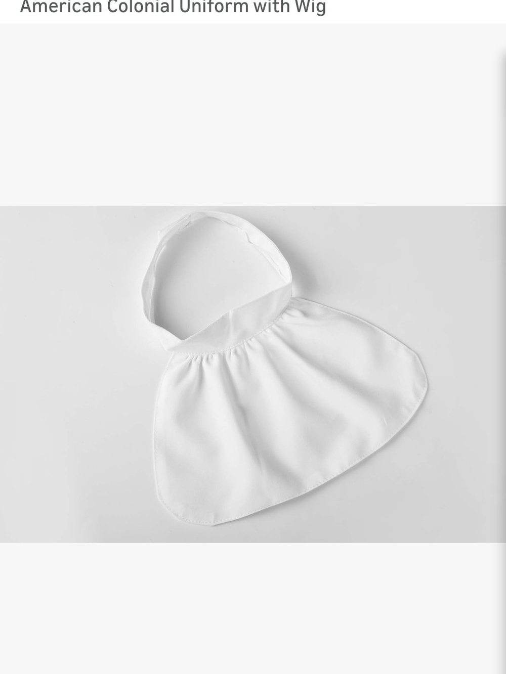Classic Colonial Boys' Costume in Navy and Cream with White Wig - Picture 5 of 16